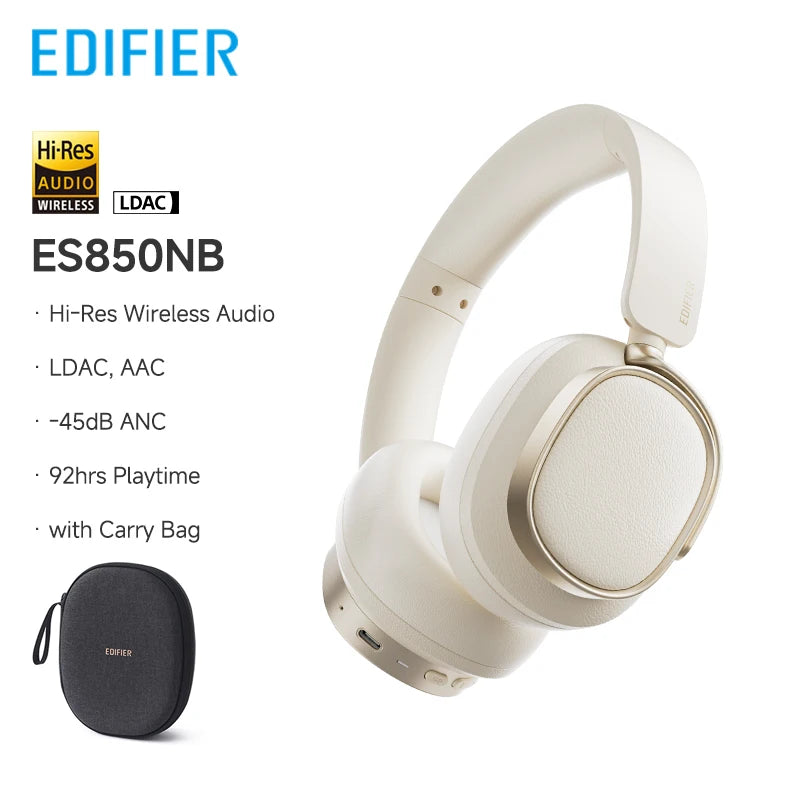 Edifier ES850NB Wireless Headphones – Noise Cancelling, Hi-Res Audio, Bluetooth