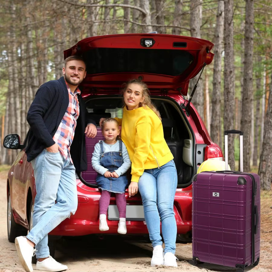 4-Piece Hardside Luggage Set – Lightweight ABS Suitcases with Spinner Wheels & TSA Lock