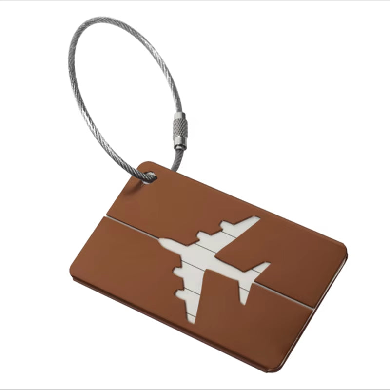Aluminum Alloy Luggage Tag – Stylish Metal ID Label for Travel Bags