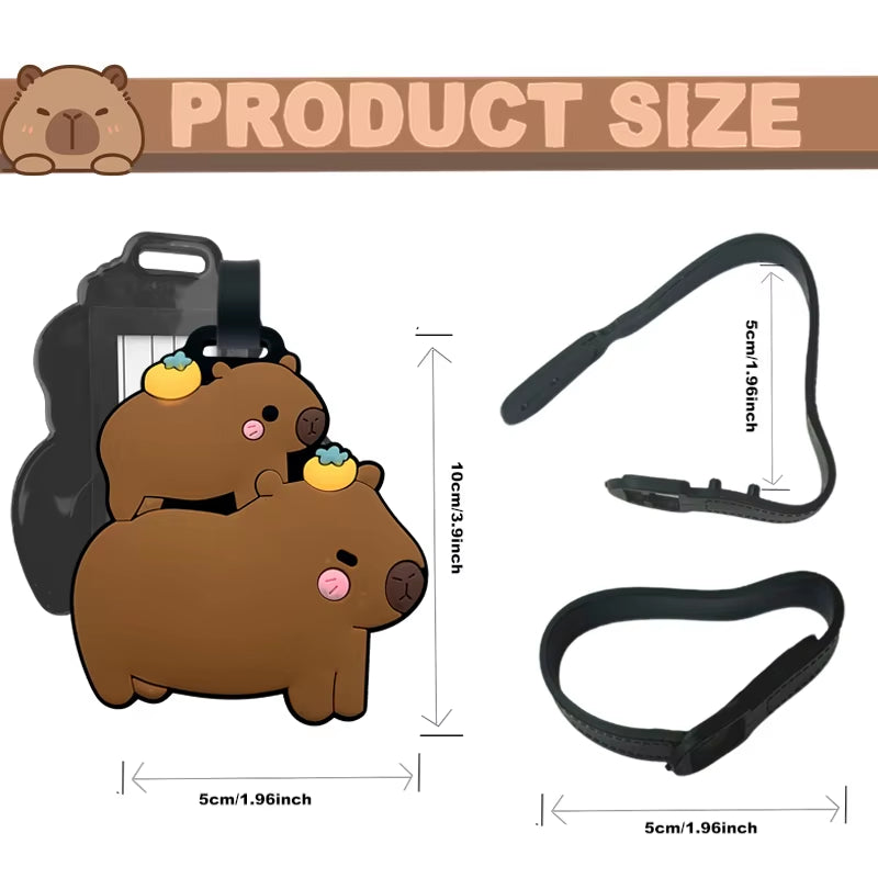 Capibala Silicone Luggage Tags – Cute, Durable Travel ID Labels