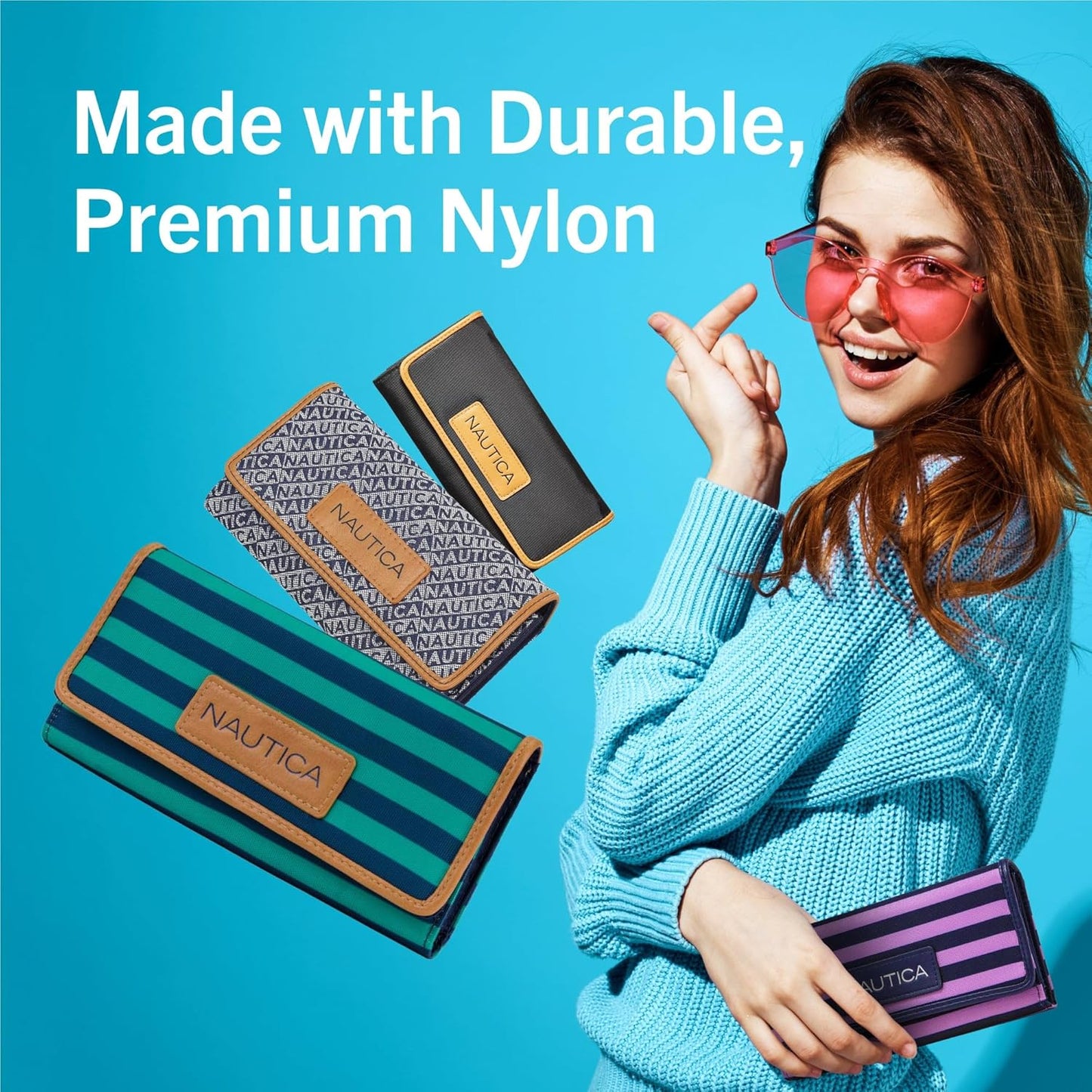 Womens the Perfect Carry All Money Manager Wallet Organizer with RFID Blocking Wallet