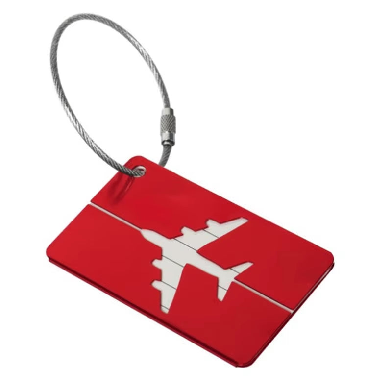 Aluminum Alloy Luggage Tag – Stylish Metal ID Label for Travel Bags