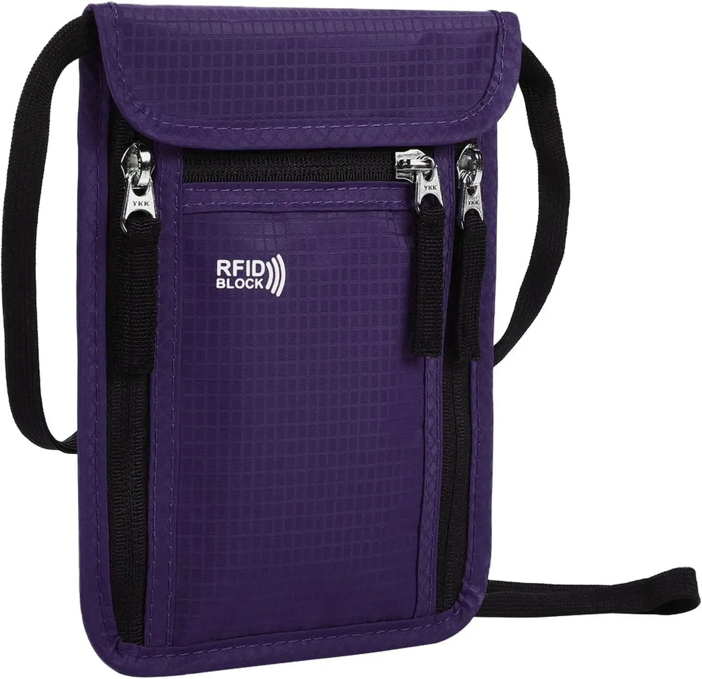 Travel Pouch Neck Wallet Family Passport Holder Organizer Case with RFID Blocking Passport Wallet Travel Wallet