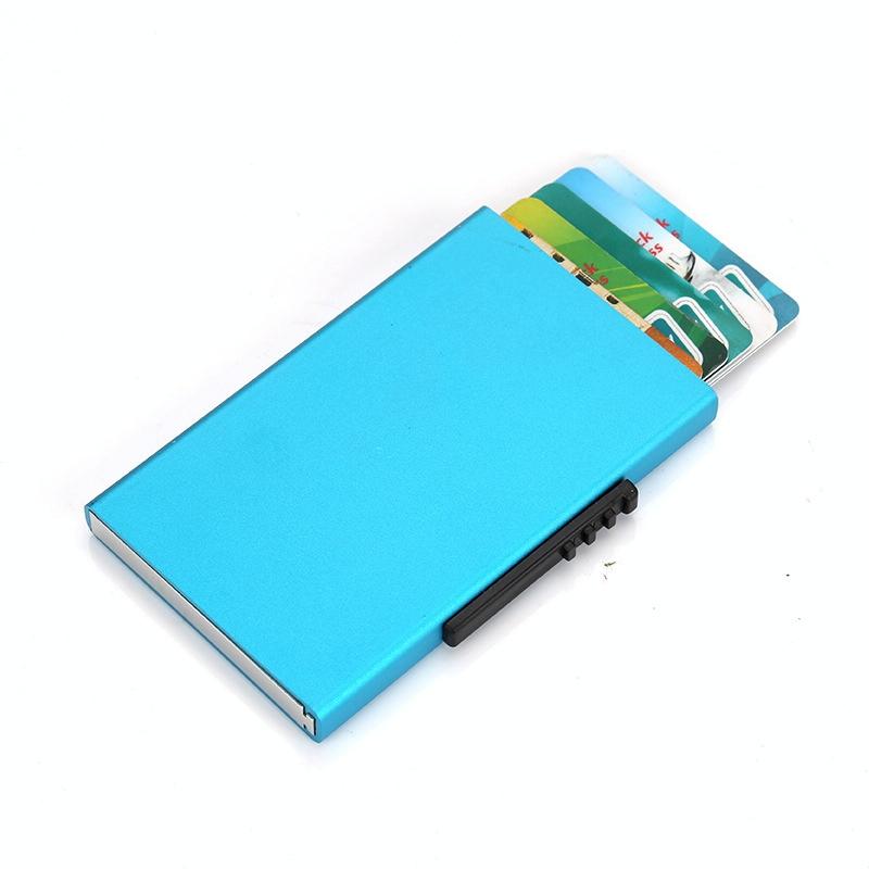 Aluminum Rfid Blocking Credit Card Holder - Black