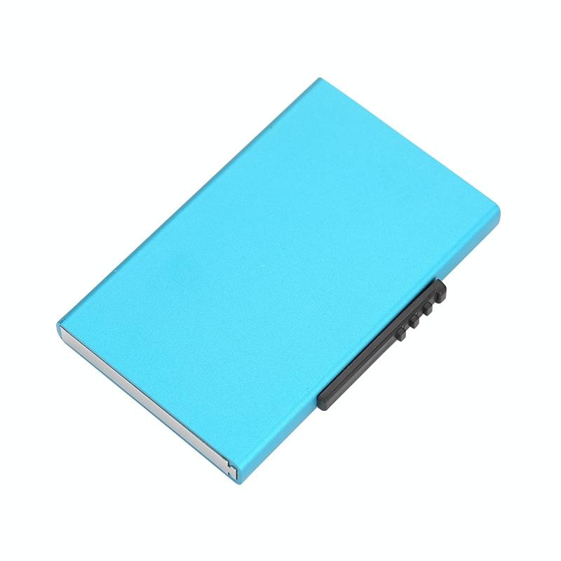Aluminum Rfid Blocking Credit Card Holder - Black