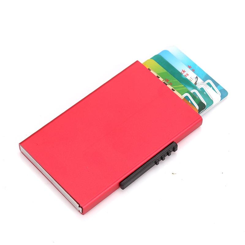 Aluminum Rfid Blocking Credit Card Holder - Black