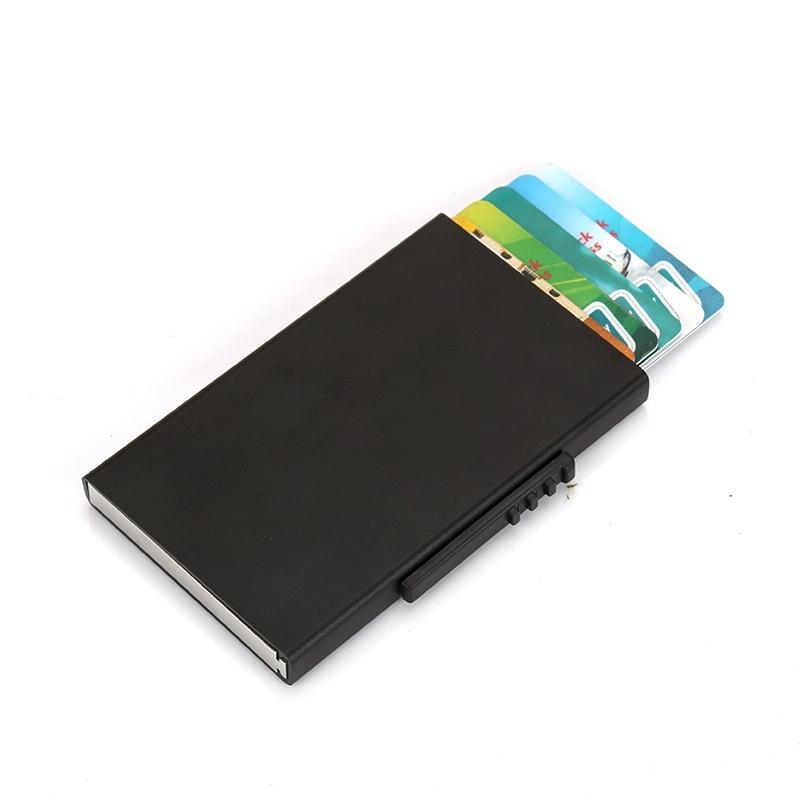 Aluminum Rfid Blocking Credit Card Holder - Golden