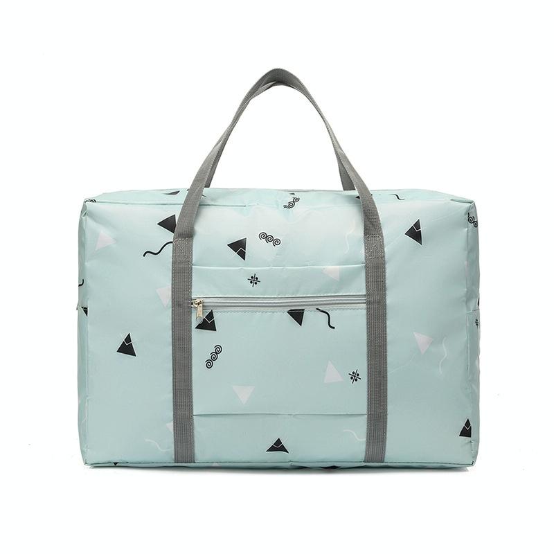 Waterproof Foldable Travel Bag - Compact & Durable - Black Flamingo