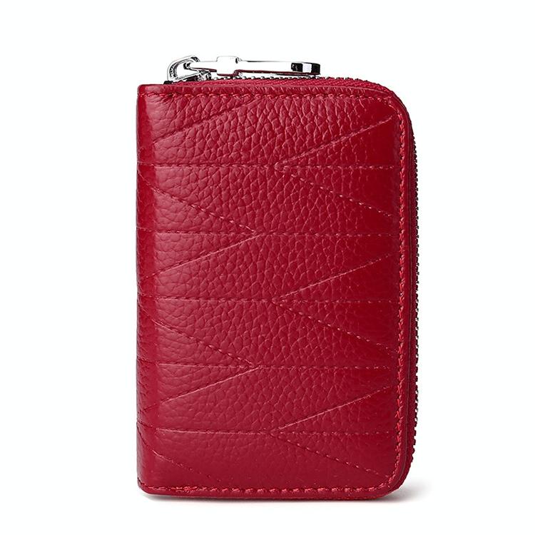Women Anti Magnetic Leather Rfid Wallet - Light Purple