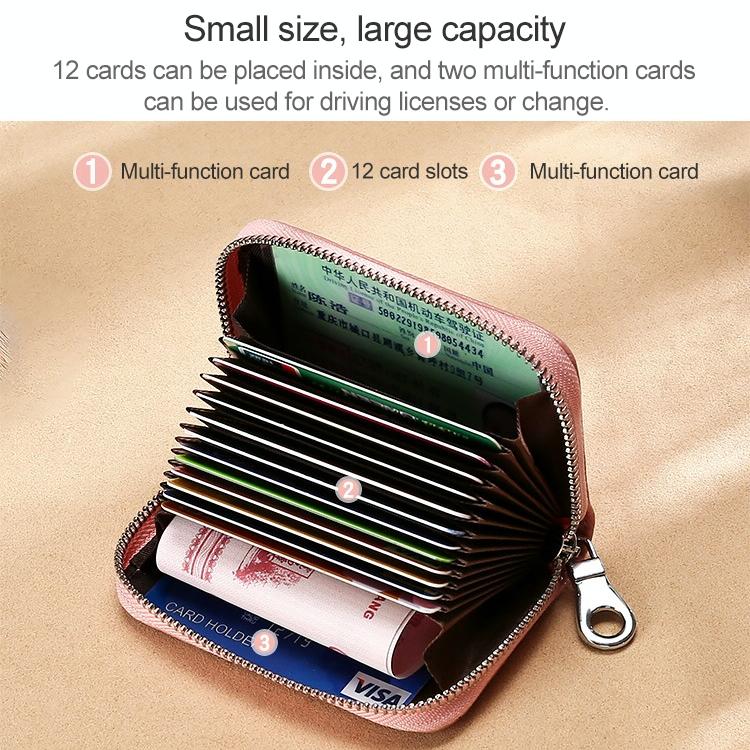 Women Anti Magnetic Leather Rfid Wallet - Light Purple