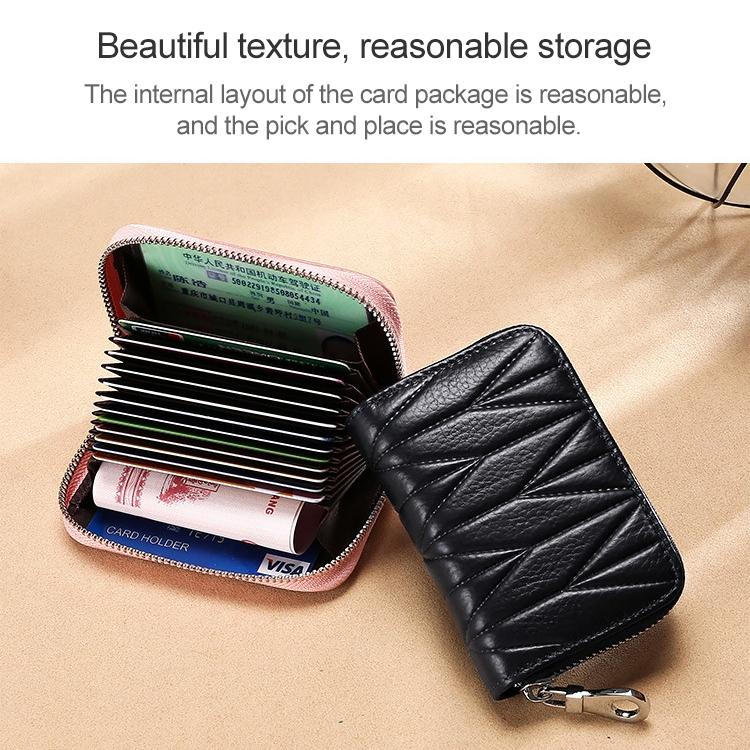 Women Anti Magnetic Leather Rfid Wallet - Light Purple