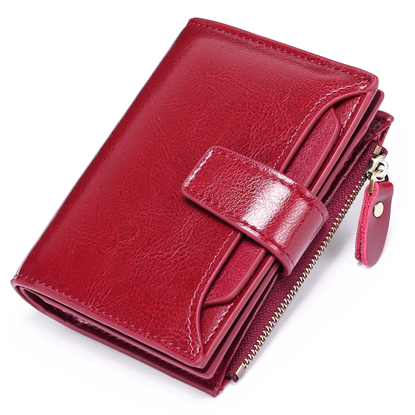 Yellow Premium Genuine Leather RFID Blocking Women's Wallet - Lightweight, Multi-Functional, and Stylish