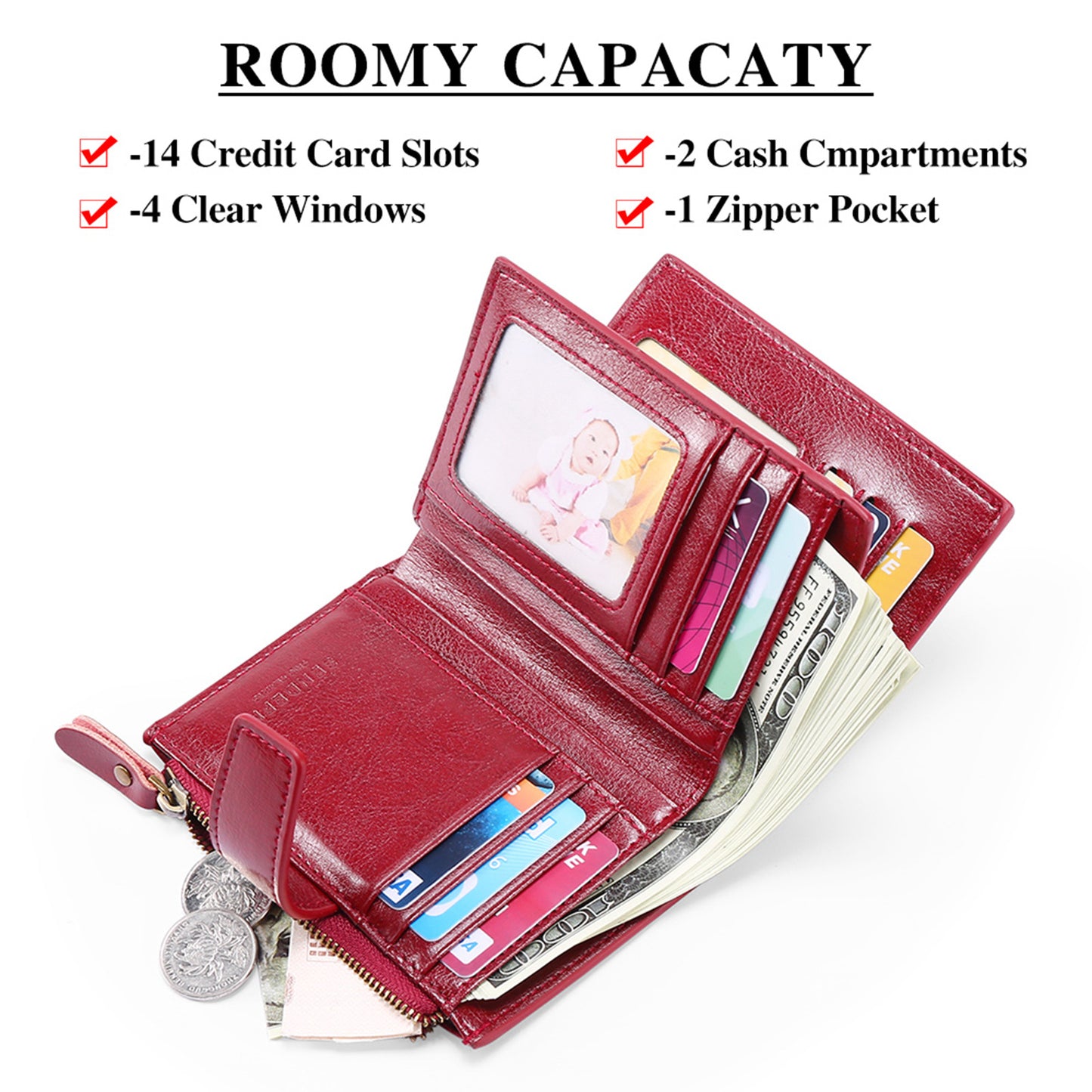 Yellow Premium Genuine Leather RFID Blocking Women's Wallet - Lightweight, Multi-Functional, and Stylish