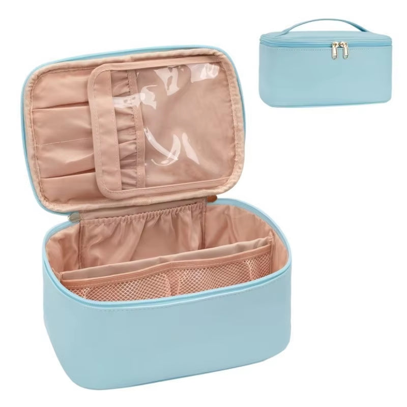 Large Travel Makeup Bag – Portable Cosmetic Organizer for Women