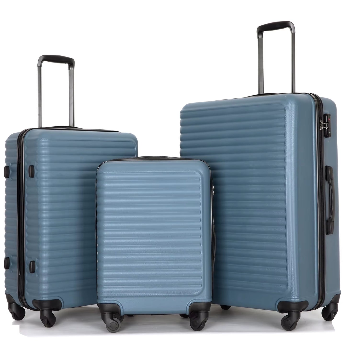 3-Piece Hardside Luggage Set – Lightweight Spinner Suitcases with TSA Lock 20”/24”/28” (Multiple Colors Available)