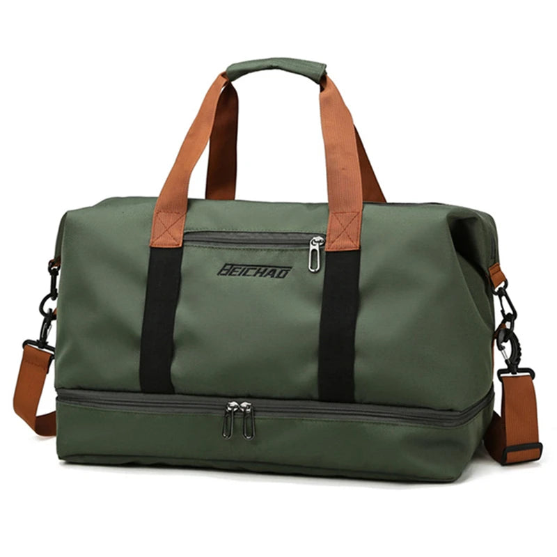 Unisex ActiveCommute Duffel – Dry-Wet Gym & Travel Bag, Spacious & Stylish (Multiple Colors Available)