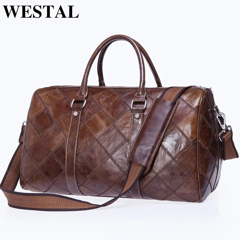 Men's Classic Leather Duffle – Handcrafted Travel & Weekend Bag (Multiple Colours Available)