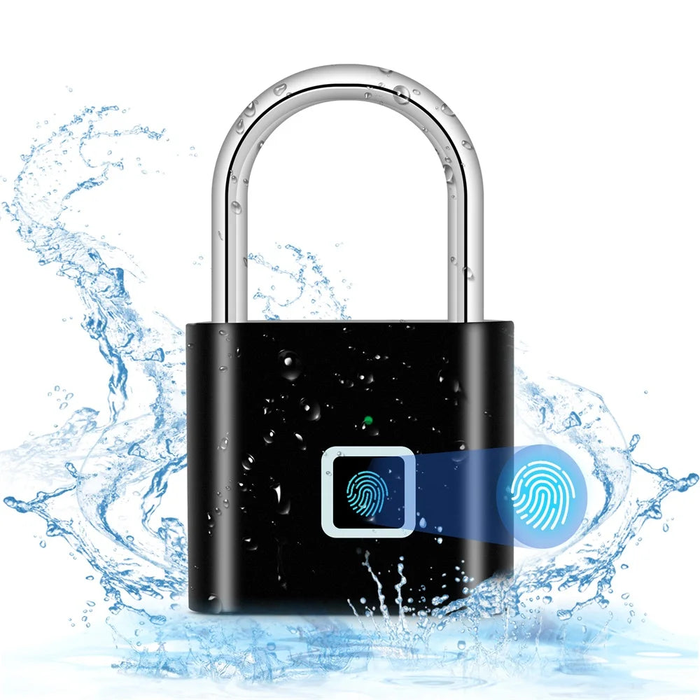 Keyless Smart Lock – Zinc Alloy, USB Charging, Anti-Theft Design