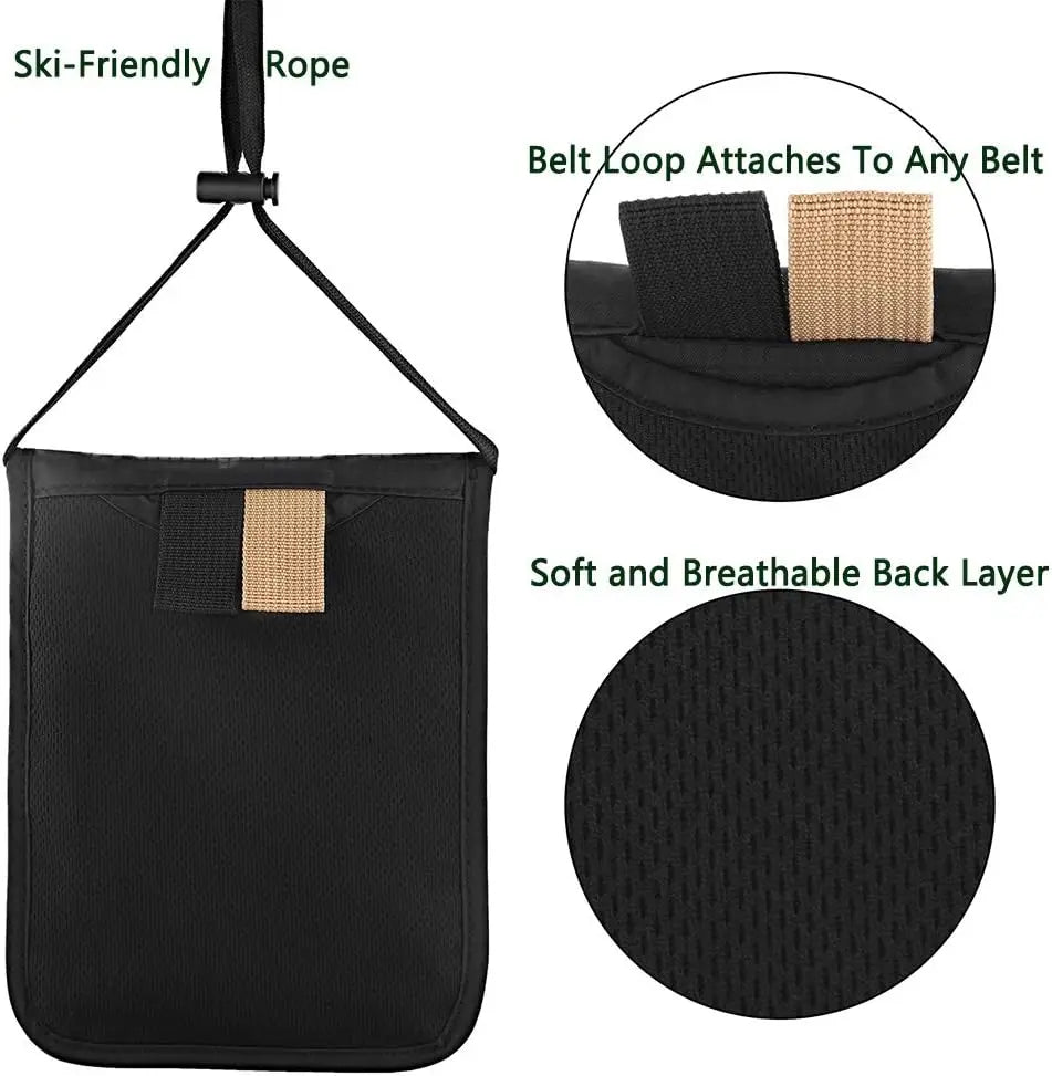 Travel Pouch Neck Wallet Family Passport Holder Organizer Case with RFID Blocking Passport Wallet Travel Wallet