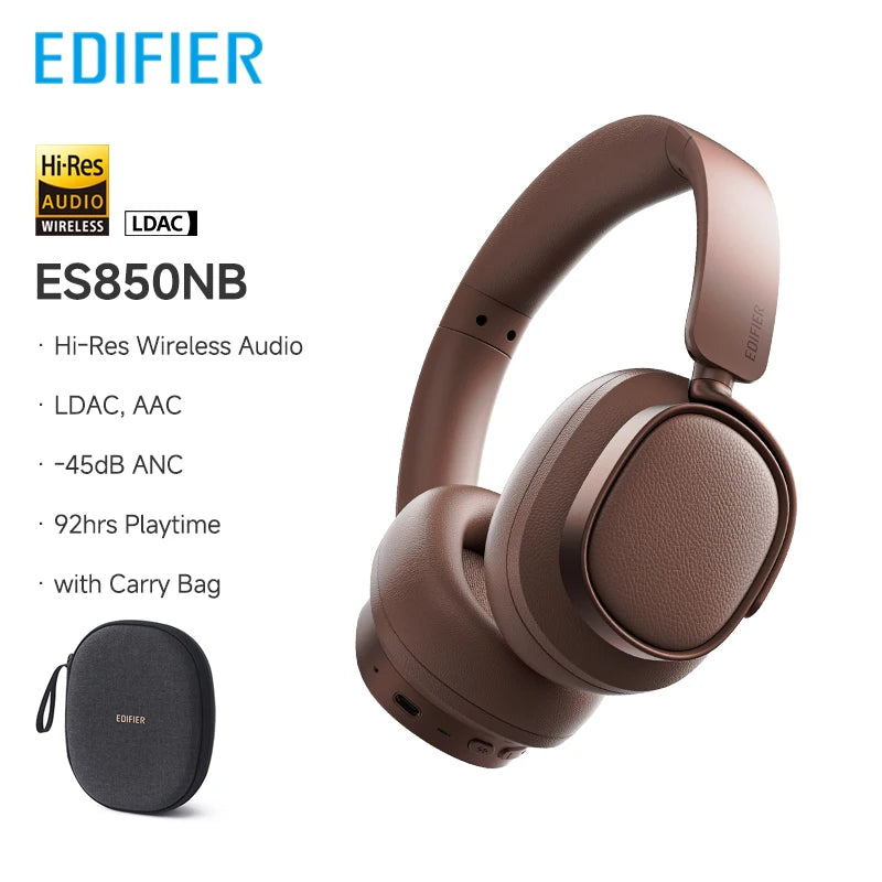 Edifier ES850NB Wireless Headphones – Noise Cancelling, Hi-Res Audio, Bluetooth