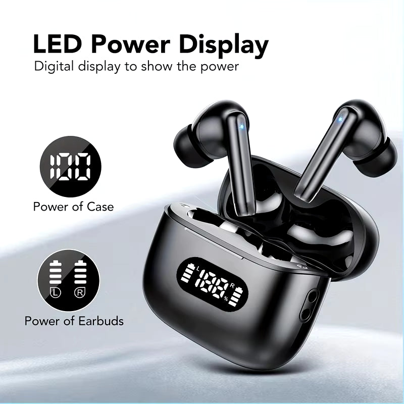 Wireless ANC Earbuds – 40dB Noise Cancel, HD Call, Transparency Mode