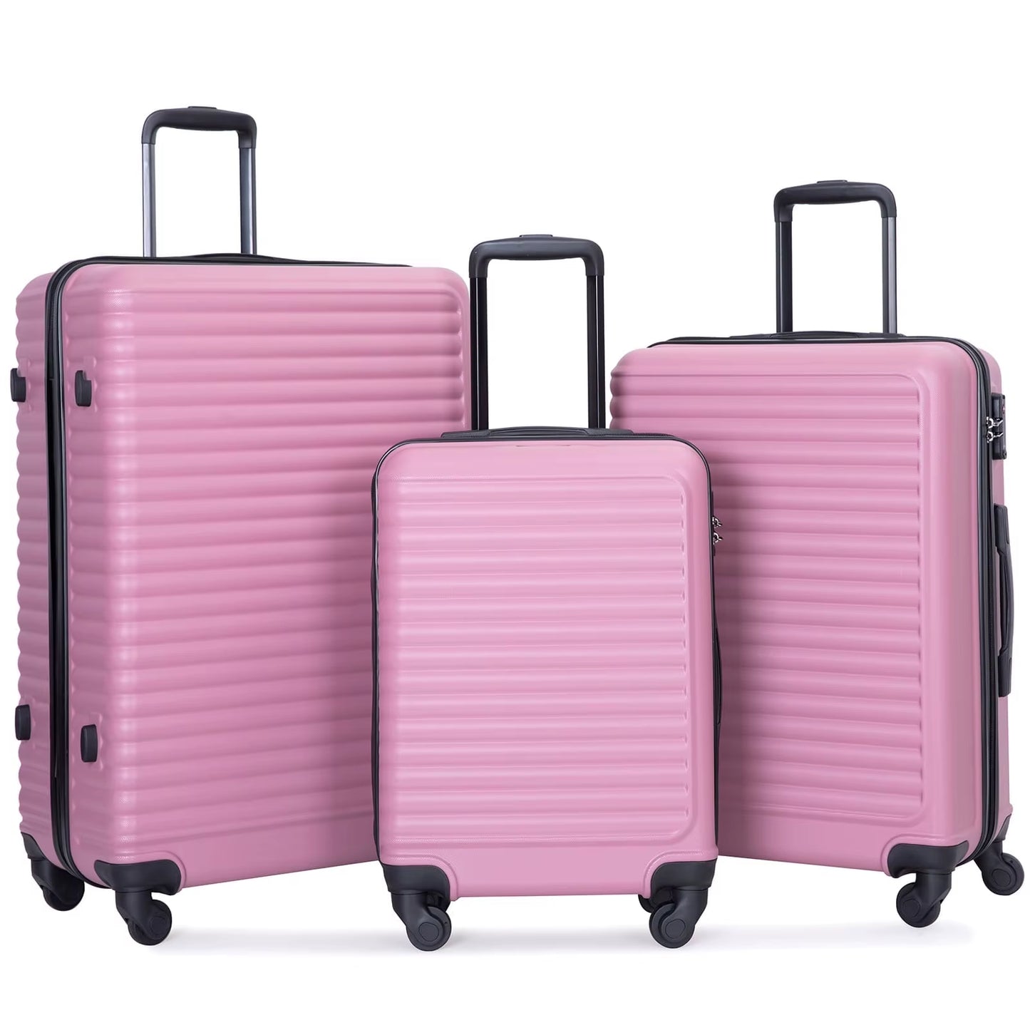 3-Piece Hardside Luggage Set – Lightweight Spinner Suitcases with TSA Lock 20”/24”/28” (Multiple Colors Available)