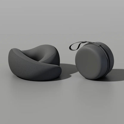 Memory Foam Travel Pillow – U-Shaped, Adjustable Neck Support