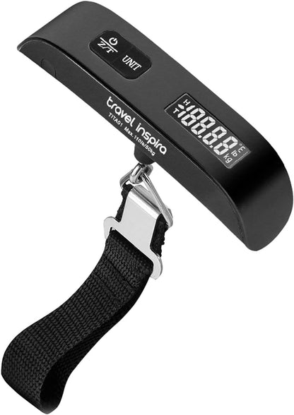 Luggage Weight Scale, Portable Digital Hanging Baggage Scale for Travel, Suitcase Weight Scale with Rubber Paint, 110 Pounds, Battery Included