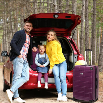 4-Piece Hardside Luggage Set – Lightweight ABS Suitcases with Spinner Wheels & TSA Lock