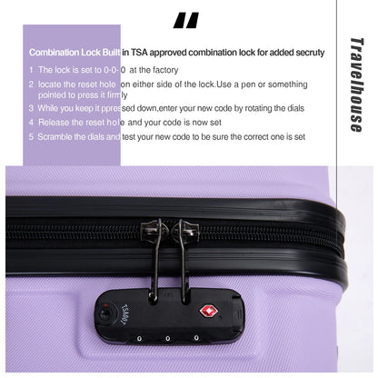 20" Carry on Luggage Lightweight Hardside Suitcase with Spinner Wheels (Multiple Colors Available)