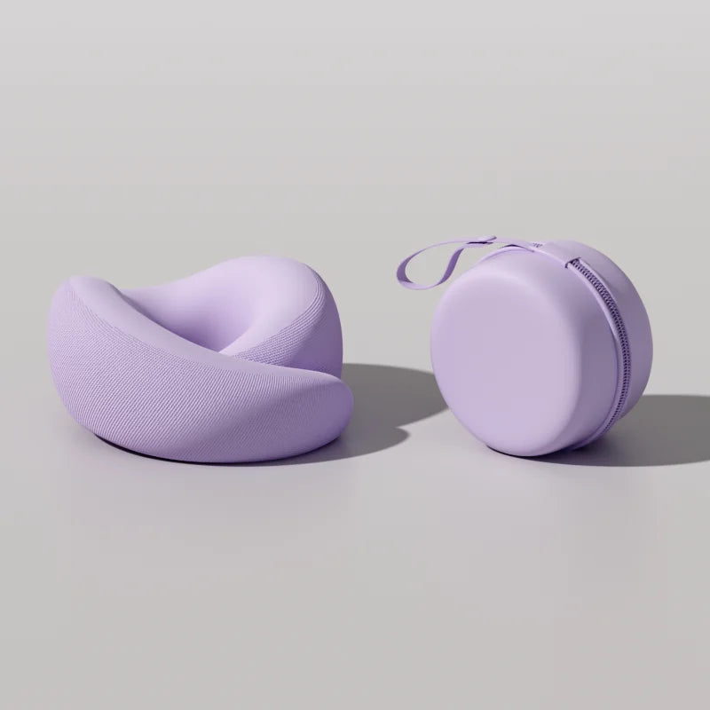 Memory Foam Travel Pillow – U-Shaped, Adjustable Neck Support