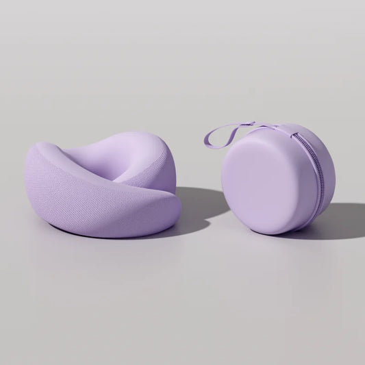 Memory Foam Travel Pillow – U-Shaped, Adjustable Neck Support