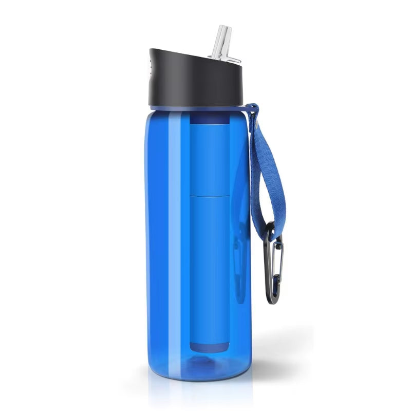 Water Purifier Bottle with Filter Outdoor Camping Sports Survival Emergency Water Filter Filtration Drop Shipping