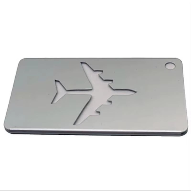 Aluminum Alloy Luggage Tag – Stylish Metal ID Label for Travel Bags