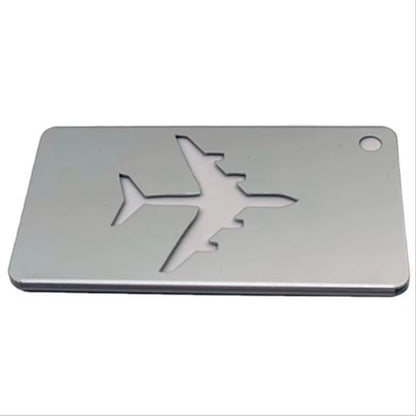 Aluminum Alloy Luggage Tag – Stylish Metal ID Label for Travel Bags