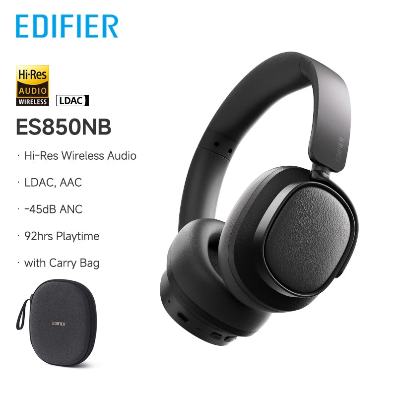 Edifier ES850NB Wireless Headphones – Noise Cancelling, Hi-Res Audio, Bluetooth