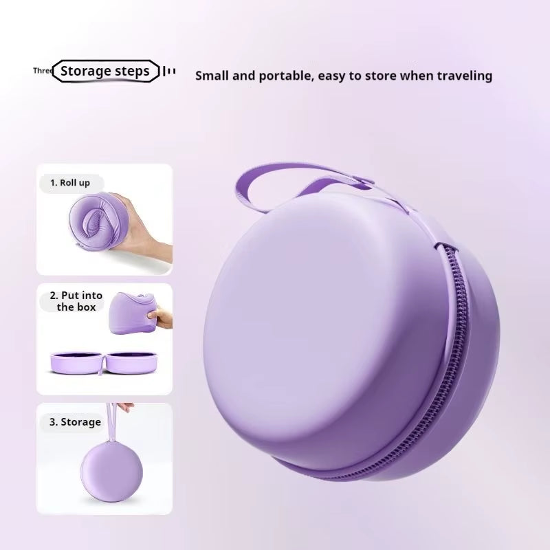 Memory Foam Travel Pillow – U-Shaped, Adjustable Neck Support