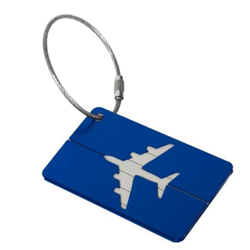 Aluminum Alloy Luggage Tag – Stylish Metal ID Label for Travel Bags