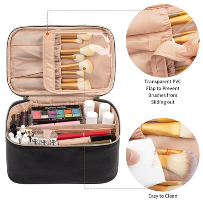 Large Travel Makeup Bag – Portable Cosmetic Organizer for Women