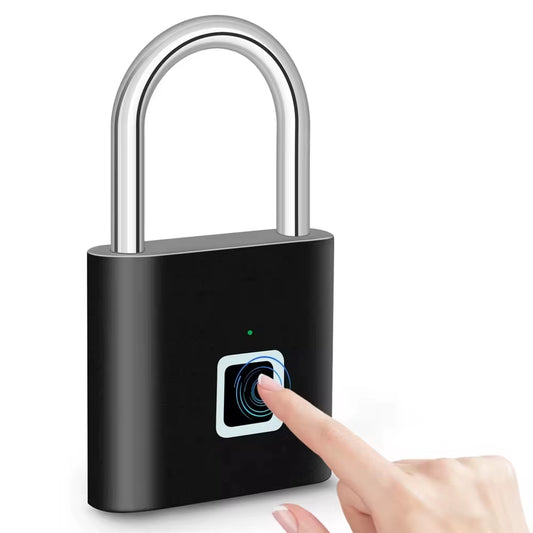 Keyless Smart Lock – Zinc Alloy, USB Charging, Anti-Theft Design