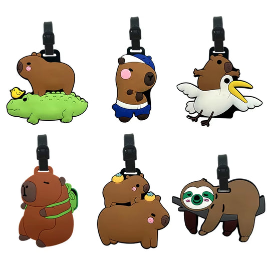 Capibala Silicone Luggage Tags – Cute, Durable Travel ID Labels