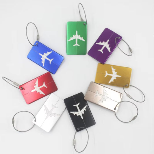 Aluminum Alloy Luggage Tag – Stylish Metal ID Label for Travel Bags