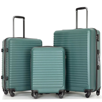3-Piece Hardside Luggage Set – Lightweight Spinner Suitcases with TSA Lock 20”/24”/28” (Multiple Colors Available)