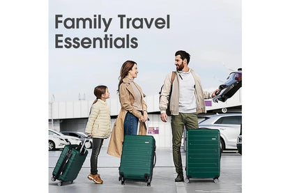 Travel Lust 3 Piece Luggage Suitcase Green