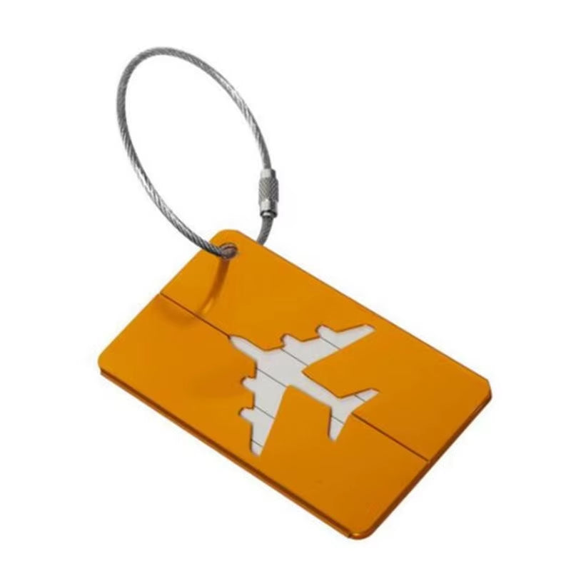 Aluminum Alloy Luggage Tag – Stylish Metal ID Label for Travel Bags