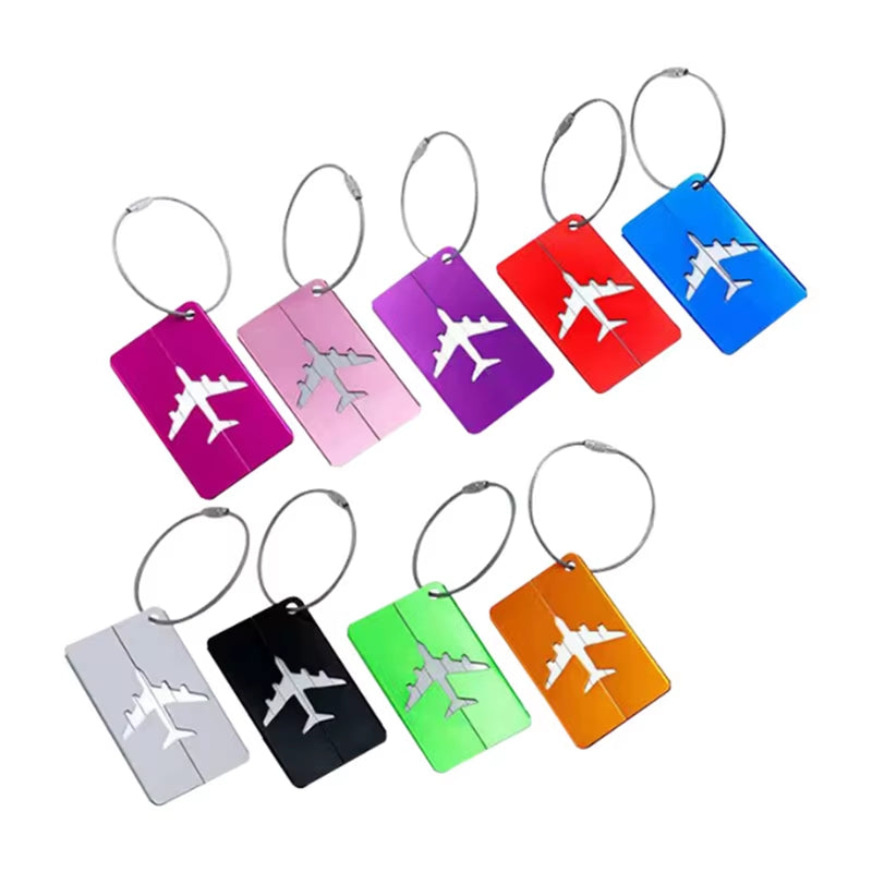 Aluminum Alloy Luggage Tag – Stylish Metal ID Label for Travel Bags