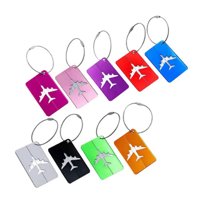 Aluminum Alloy Luggage Tag – Stylish Metal ID Label for Travel Bags