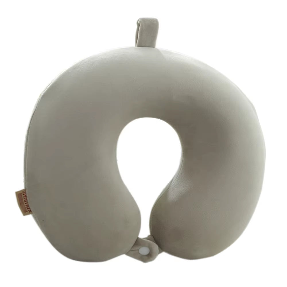 Memory Foam Travel Pillow – U-Shaped, Slow Rebound, Solid Color