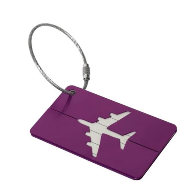 Aluminum Alloy Luggage Tag – Stylish Metal ID Label for Travel Bags