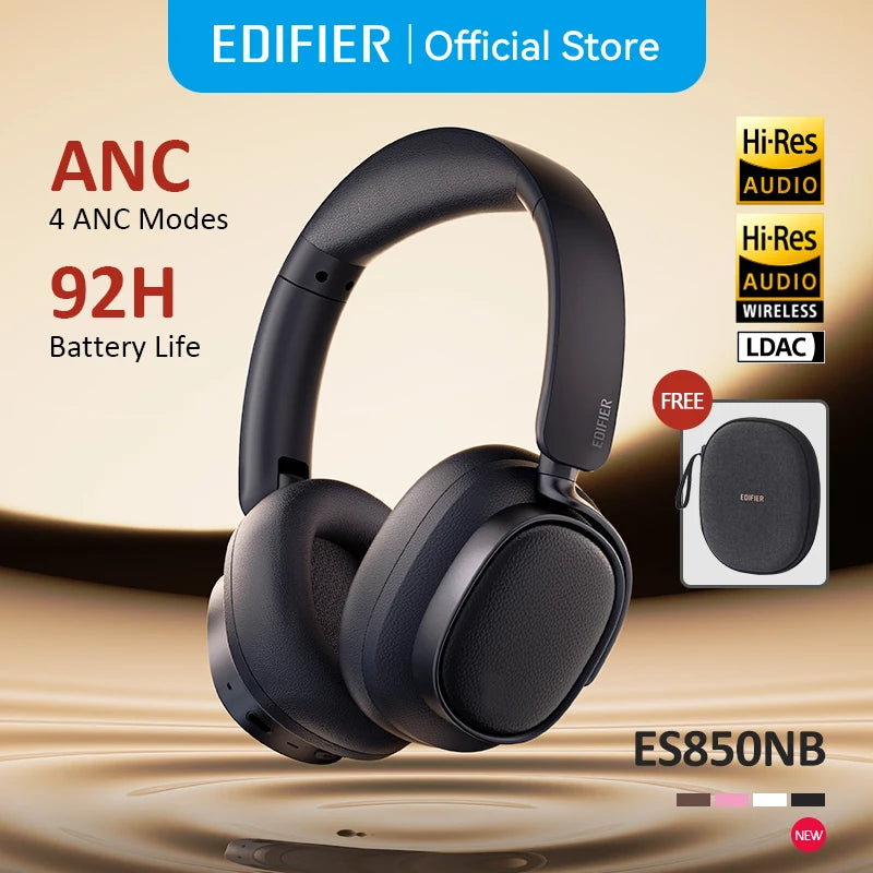 Edifier ES850NB Wireless Headphones – Noise Cancelling, Hi-Res Audio, Bluetooth